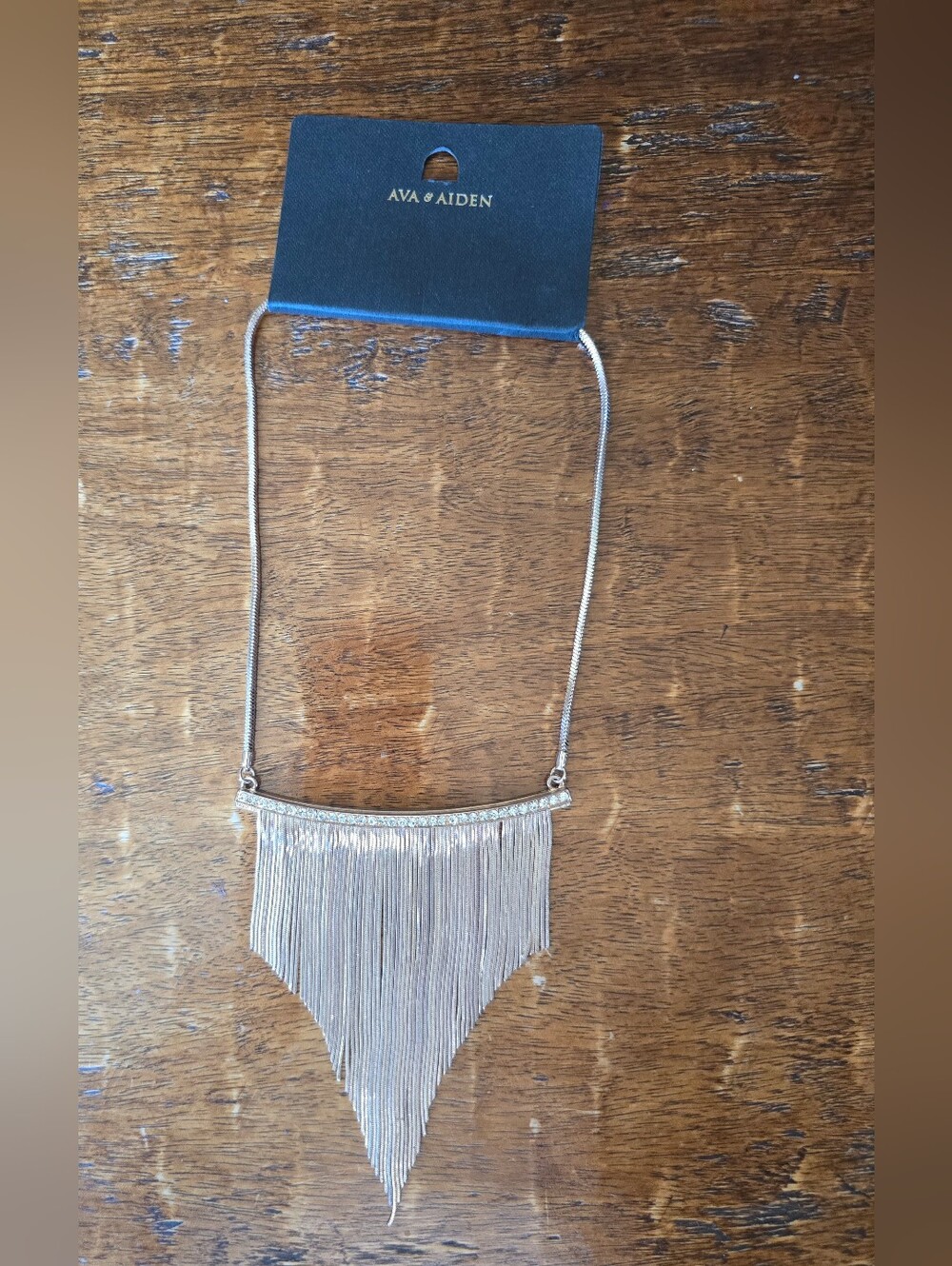 Ava & Aiden Gold Cascading Fringe Necklace